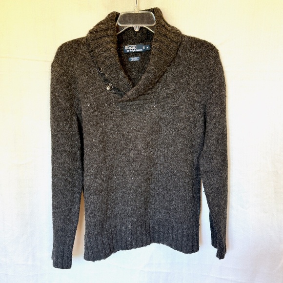 Vintage Polo by Ralph Lauren Alpaca Wool Blend Shawl Neck Sweater